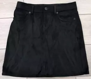 Tommy Bahama Salina Sands kurzer schwarzer Damenrock Größe 0 Wildlederimitat - Bild 1 von 6
