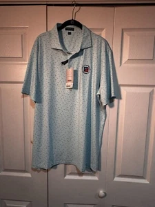 NEW, XL PETER MILLAR TAILORED FIT "Diamond in the Rough" Newport CC Logo - Picture 1 of 4