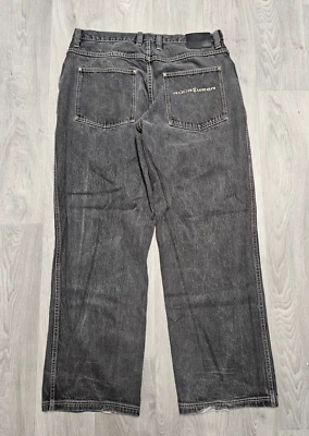 Y2K Rocawear Jeans 40x34 (39x33) Black Denim Baggy Skater Hip Hop Embroidered - Image 1 of 4