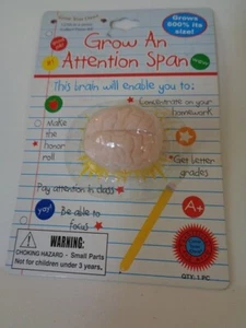 1 x GROW YOUR OWN, GROW AN ATTENTION SPAN AGES 3+ NEW, GROWS 600% ITS SIZE! - Picture 1 of 1