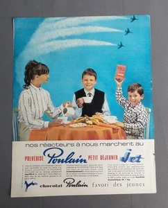 PUB PUBLICITE ANCIENNE ADVERT CLIPPING 310817 CHOCOLAT POULAIN FAVORI DES JEUNES - Imagen 1 de 1
