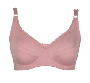 Soutien gorge 105D rose à armatures non rembourrés lingerie femme grande taille - Picture 1 of 2