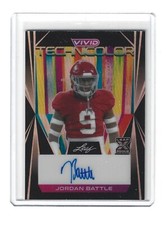 2023 Leaf Vivid Jordan Battle Technicolor Black Prismatic Auto T-JB1 3/5