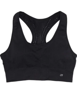 Marika Black Racerback Medium Impact Padded Sports Bra Size XL - Picture 1 of 5