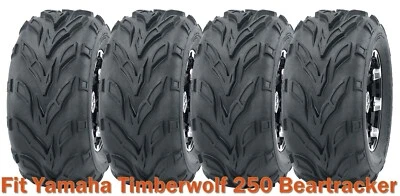 22x7-10 & 22x10-10 Full Set Yamaha Timberwolf 250 Beartracker Sport ATV Tires - Image 1 of 2