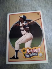 1991 Upper Deck Baseball Heroes Hank Aaron Braves HOF #23 1974 715! 