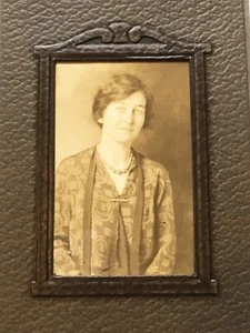 Antiguo retrato de estudio foto mujer Polly Shank alrededor de 1930 - Imagen 1 de 7
