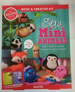 Sew Mini Animals: More Than 12 Animal Plushies To Stitch & Stuff Klutz New - Picture 1 of 5