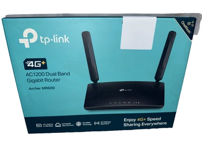 TP-Link Archer MR600 AC1200 Wireless Dual Band 4G Cat6 Gigabit Router - Black - Image 1 of 4