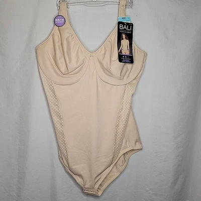 Bali Shapewear Body Modelador 42C DF1009 Minimizador Lt Taupe Desnudo Nuevo con etiquetas Foto 1 de 4