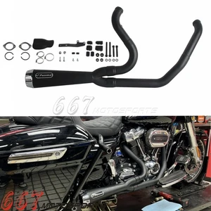 Exhaust System Kit For Harley Electra Glide Ultra Classic EFI FLHTCUI 2017-2019 - Picture 1 of 6