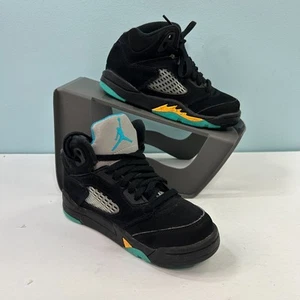 Nike Jordan 5 Retro Aqua (PS) Child Size 11C Toddler Black Basketball 440889-047 - Picture 1 of 13