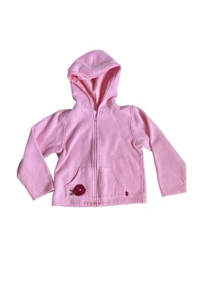 Niñas XXL Gymboree “VICTORIAN CHARM” Rosa Vellón Sudadera con Capucha Cremallera Chaqueta ☼ Foto 1 de 4