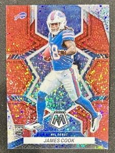 Mosaic James Cook RC 2022 rojo brillante novato debut NFL #285 Bills - Imagen 1 de 3