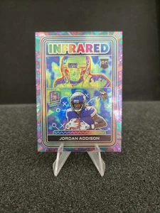 2023 Panini Spectra Infrared Jordan Addison #I-Jad Psychedelic Prizm /5 (RC) - Bild 1 von 7
