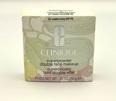 Clinique Superpowder - Double Face Makeup - 01 Matte Ivory - New In Box !! - Image 1 of 4
