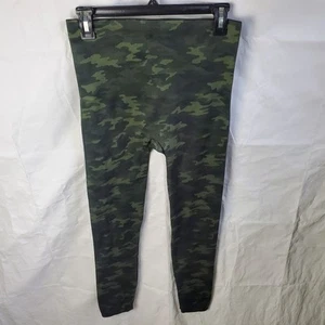 Spanx Leggings Women's 1X Green Camo Look At Me Now Seamless Active Athletic - Picture 1 of 8