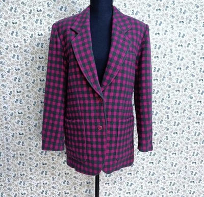 ① KENZO tailored jacket, made in Japan, wool, green and pink, size M - Image 1 of 4