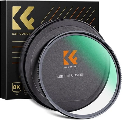 K&F Concept UV Lens Filter HD MCUV Ultraviolet Toughened Glass Filter 49/52/77mm - Image 1 of 4