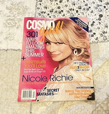 Cosmo Girl Magazine June/July 2006 Nicole Richie Cover Preown Very Good Foto 1 de 2