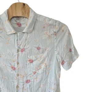 Faherty Brand Floral Button Down Shirt Mens XL Short Sleeve Resort Casual - Picture 1 of 7