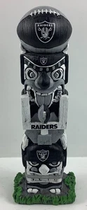 NFL Football Raiders Tiki Totempfahl Figur Statue 15,5" H [~VIDEO~] - Bild 1 von 7