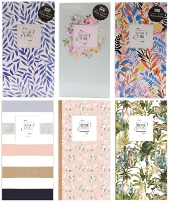 6" x 4" Photo Album 300 Slip in Pocket Designer Family Holiday Wedding Memories - Image 1 of 4