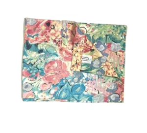 Vintage 80er Valance RevMan Retro Gardine hellrosa blau grün Muster Blumenmuster - Bild 1 von 5