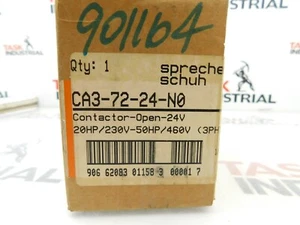 Sprecher Schuh Contactor-Open CA3-72-24-N0 20 HP/230V 50HP/460V - Picture 1 of 4