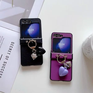 For Samsung Z Flip 3 4 5 6 OPPO N2 N3 Moto Razr 50 Phone Case Cover +Cute Heart - Picture 1 of 14