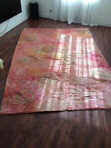 Orig The People Of The Labyrinths Tagesdecke Bedcover Silk Velvet Samt 3,40x2,30