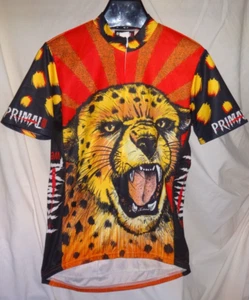 Vintage Leopard Primal Wear Cycle Cycling Bike Race Shirt Jersey M SPEEDTRAP - Picture 1 of 2