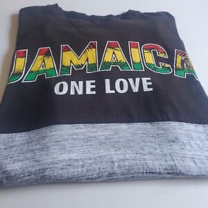 Jamaica One Love Reggae Caribbean Music Rasta T-Shirt Medium
