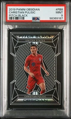 Obsidian Pitch Black 2019-20/135 Christian Pulisic #PB-8 PSA 9 Foto 1 de 2