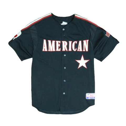 Vintage American League All Star Alfonso Soriano Majestic Jersey Large 2004 MLB Cover