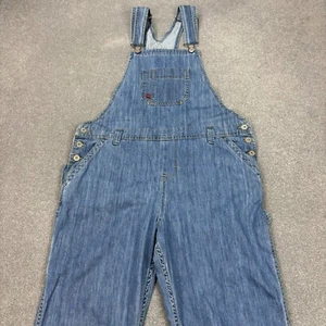 Dickies Dungarees Womens 38x28 Blue Bib Overalls Workwear Denim Carpenter Lady - Picture 1 of 12