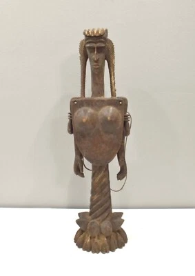 Máscara marioneta tribu bamana africana marioneta femenina Malí Foto 1 de 4