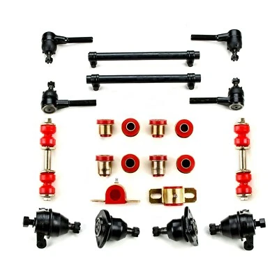 Red Poly Front End Suspension Rebuild Kit Fits 1975 - 1982 Chevrolet Corvette - Image 1 of 4