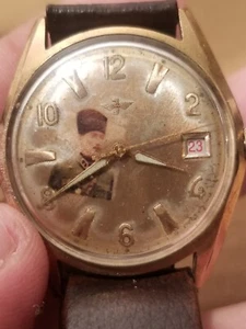 Antike Türkische Präsident Armbanduhr Zifferblatt Atatürk Turkish President 1930 - Bild 1 von 24