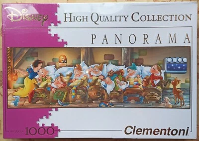 CLEMENTONI Puzzle Biancaneve Panorama 1000 Pezzi cm 98 x 33 Art. 39004 Sigillato - Immagine 1 di 3