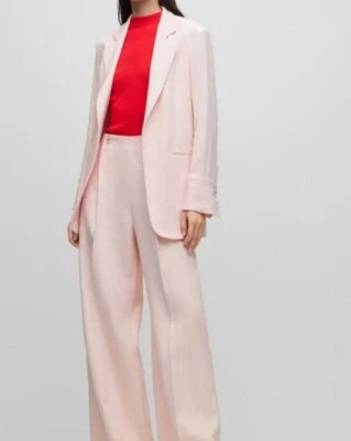 Hugo Boss Feskies Sleeveless Mock Neck Ribbed Structure Open Red Size XL $168 - Image 1 of 4