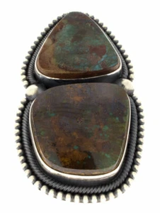 9 ADJ - Natural Royston Turquoise Statement Ring - R#1550 - Picture 1 of 4