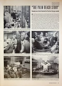 1942 Palm Beach Story Movie Director Preston Sturges 4-Page Magazine Article - Imagen 1 de 4