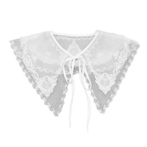 Fake Collar Female Lace Shawl Shirt False Collars Ladies Detachable Decoration - Picture 1 of 9