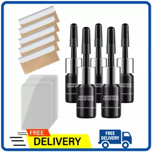 5 PCS Car Window Cracks Gone Glass Repair Fluid, Quick Windshield Repair Kit - Foto 1 di 12