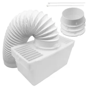 Tumble Dryer Condenser Box Kit UNIVERSAL 1.25m Vent Hose Condensing Set - Picture 1 of 12