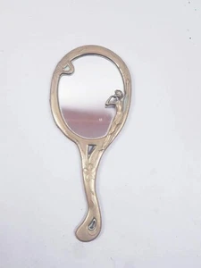 Mirror Face IN Hand Brass Antique vintage 80's 70's - Picture 1 of 12