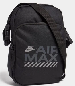 Nike Air Max Cross-Body Over Shoulder Festival Sling Bag Black Logo FREE SHIP - Picture 1 of 8