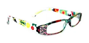 Elsa, (Bling) Reading Glasses for women w (L. Rose, Black Diamond) Genuine Euro - Picture 1 of 7