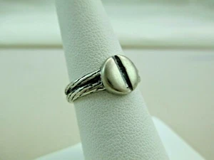 Vintage Sterlingsilber KABELSCHRAUBENKOPF Ring Größe 6 SIGNIERT 114TB - Bild 1 von 10